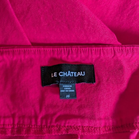 Le Chateau - Pink Stretchy Ankle Pants / Pantalon extensible cheville rose - Picture 6 of 6
